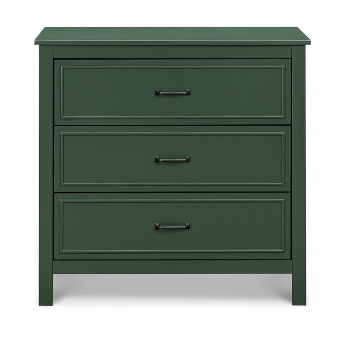 M12823FRGR,DaVinci,Charlie 3-Drawer Dresser in Forest Green