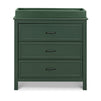 M12823FRGR,DaVinci,Charlie 3-Drawer Dresser in Forest Green