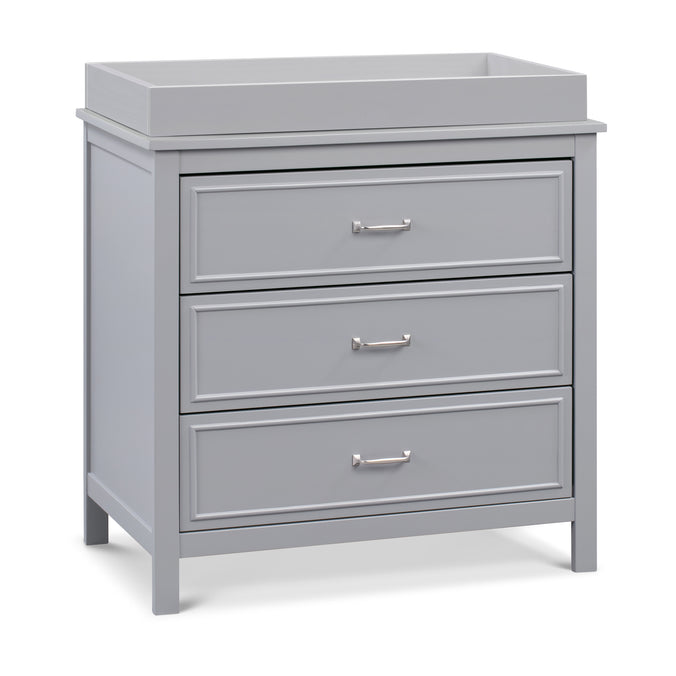 M12823G,DaVinci,Charlie 3-Drawer Dresser in Grey