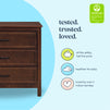 M12823Q,DaVinci,Charlie 3-Drawer Dresser in Espresso