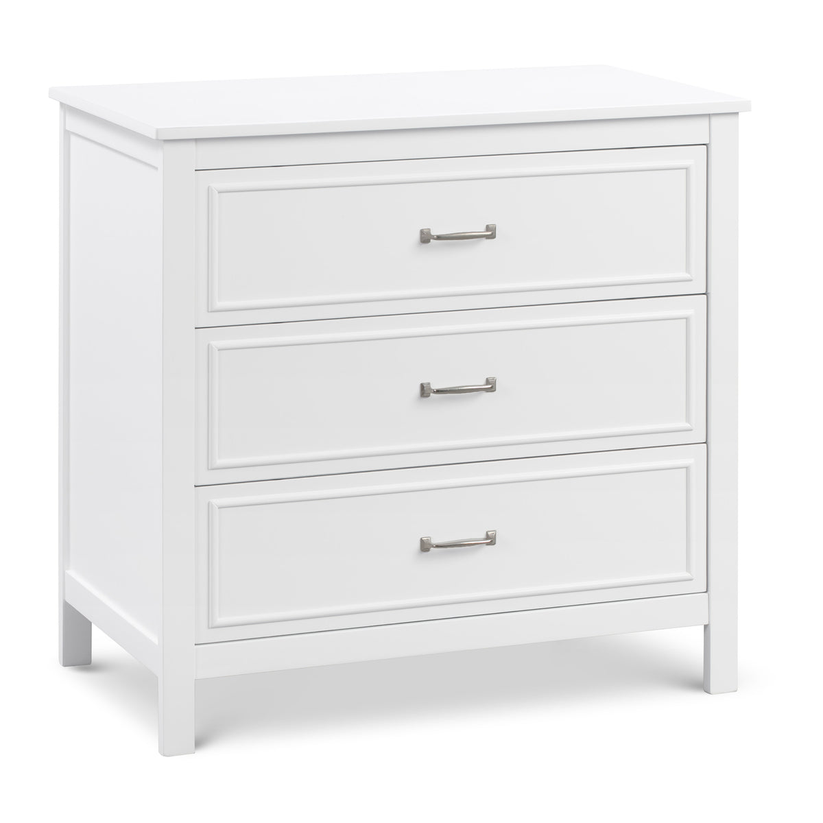 davinci charlie 3-drawer dresser in grey CASUAL-TOP