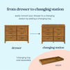 M12826CT,DaVinci,Charlie 6-Drawer Double Dresser in Chestnut