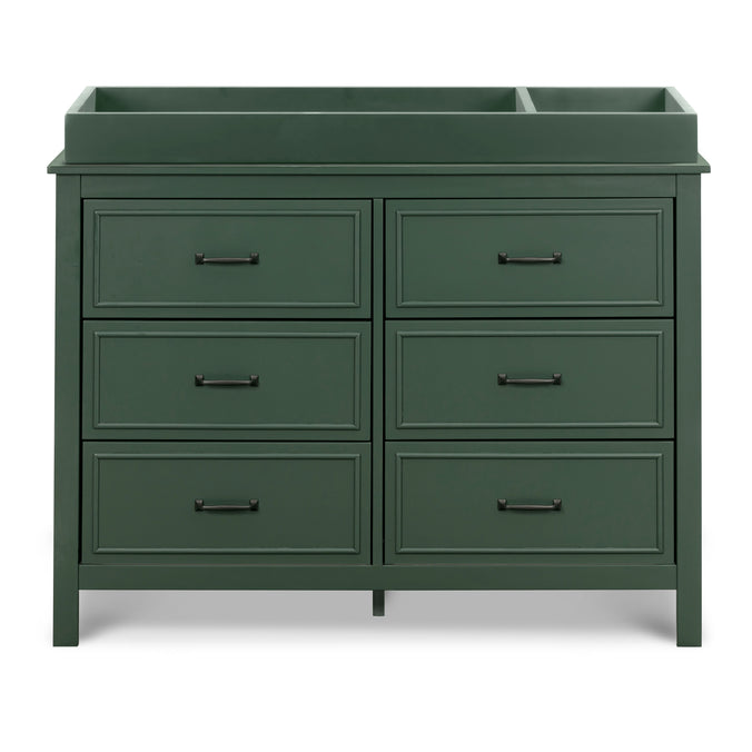 M12826FRGR,DaVinci,Charlie 6-Drawer Double Dresser in Forest Green