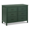 M12826FRGR,DaVinci,Charlie 6-Drawer Double Dresser in Forest Green