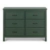 M12826FRGR,DaVinci,Charlie 6-Drawer Double Dresser in Forest Green