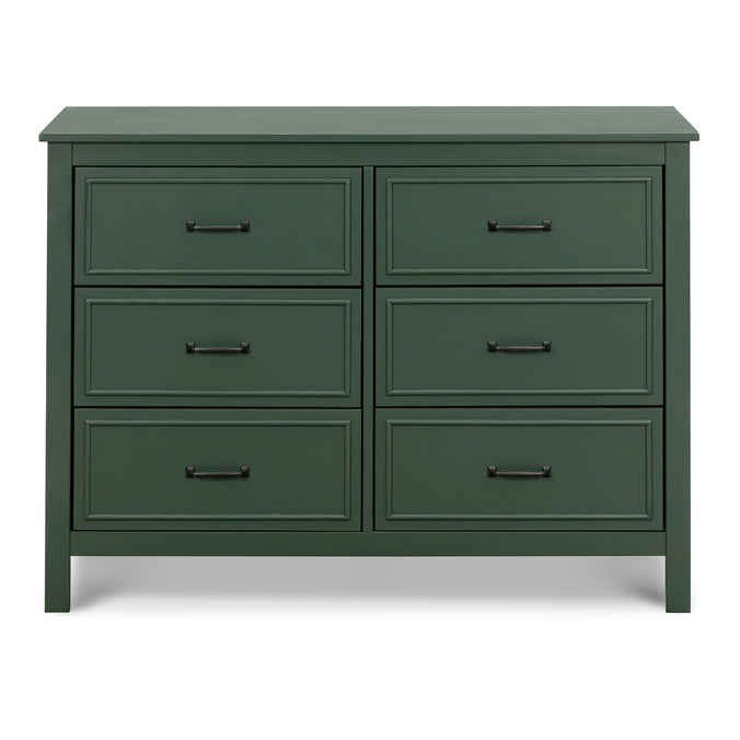 M12826FRGR,DaVinci,Charlie 6-Drawer Double Dresser in Forest Green