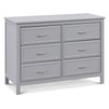 M12826G,DaVinci,Charlie 6-Drawer Double Dresser in Grey
