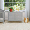 M12826G,DaVinci,Charlie 6-Drawer Double Dresser in Grey