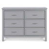 M12826G,DaVinci,Charlie 6-Drawer Double Dresser in Grey
