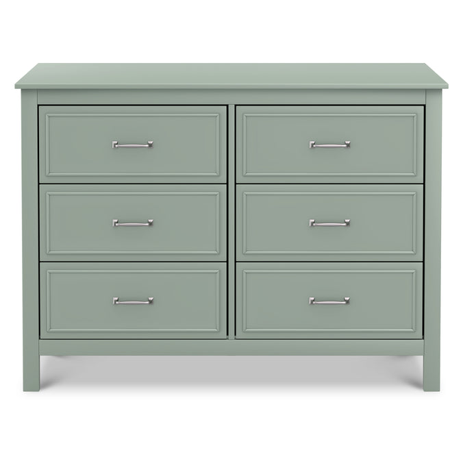 M12826LS,DaVinci,Charlie 6-Drawer Double Dresser in Light Sage