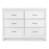 M12826W,DaVinci,Charlie 6-Drawer Double Dresser in White
