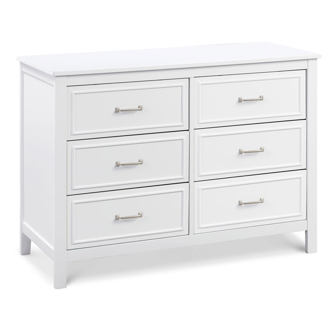 M12826W,DaVinci,Charlie 6-Drawer Double Dresser in White