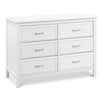 M12826W,DaVinci,Charlie 6-Drawer Double Dresser in White