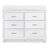 M12826W,DaVinci,Charlie 6-Drawer Double Dresser in White