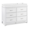 M12826W,DaVinci,Charlie 6-Drawer Double Dresser in White