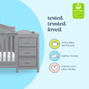M12891G,DaVinci,Charlie 4-in-1 Convertible Crib & Changer in Grey