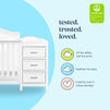M12891W,DaVinci,Charlie 4-in-1 Convertible Crib & Changer in White