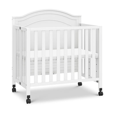 M12898W,DaVinci,Charlie Folding Portable 3-in-1 Mini Crib in White