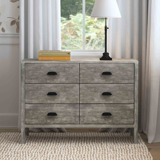 DaVinci Fairway 6-Drawer Double Dresser Cottage White