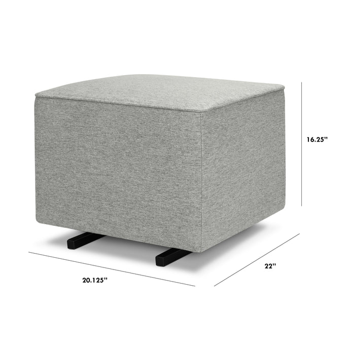 M13985FTG,DaVinci,Davinci Universal Gliding Ottoman in Frost Grey