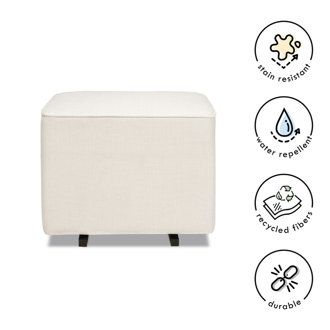 M13985PCM,DaVinci,Davinci Universal Gliding Ottoman in Performance Cream Linen