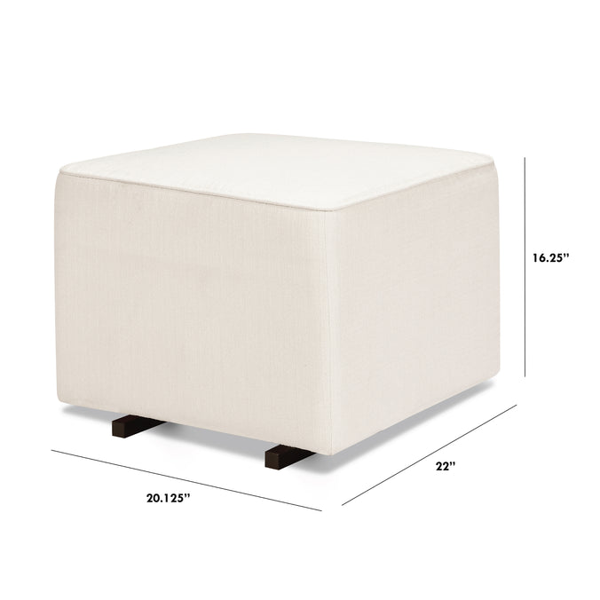 M13985PCM,DaVinci,Davinci Universal Gliding Ottoman in Performance Cream Linen