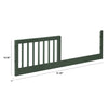 M14799FRGR,The MDB Family,Toddler Bed Conversion Kit in Forest Green