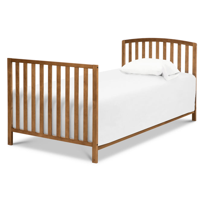M18198CT,DaVinci,Dylan Folding Portable 3-in-1 MiniCrib and TwinBed in Chestnut