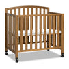 M18198CT,DaVinci,Dylan Folding Portable 3-in-1 MiniCrib and TwinBed in Chestnut