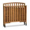 M18198CT,DaVinci,Dylan Folding Portable 3-in-1 MiniCrib and TwinBed in Chestnut
