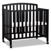 M18198E,DaVinci,Dylan Folding Portable 3-in-1 MiniCrib and TwinBed in Ebony