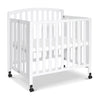 M18198W,DaVinci,Dylan Folding Portable 3-in-1 MiniCrib and TwinBed in White
