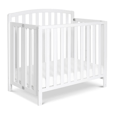 M18198W,DaVinci,Dylan Folding Portable 3-in-1 MiniCrib and TwinBed in White