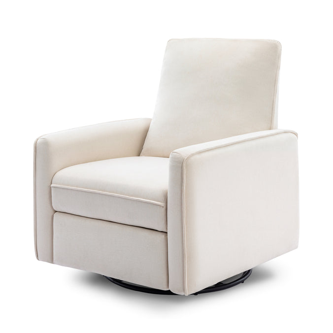 M19387PCMEW,DaVinci,Penny Swivel Recliner in Performance Cream Eco-Weave