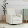 M19387WB,DaVinci,Penny Swivel Recliner in Ivory Boucle