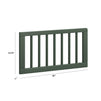 M19699FRGR,The MDB Family,Toddler Bed Conversion Kit in Forest Green