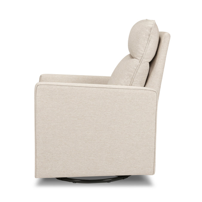 M19787BH,DaVinci,Gabby Pillowback Swivel Glider in Beach