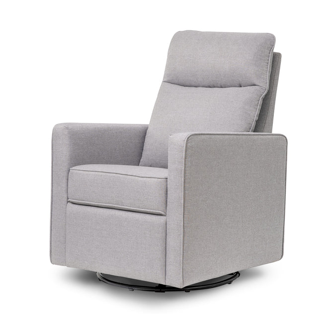 M19787MIG,DaVinci,Gabby Pillowback Swivel Glider in Misty Grey