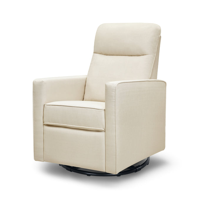 M19787NO,DaVinci,Gabby Pillowback Swivel Glider in Natural Oat