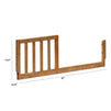 M20399CT,The MDB Family,Mini Toddler Bed Conversion Kit in Chestnut