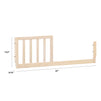 M20399NX,The MDB Family,Mini Toddler Bed Conversion Kit in Washed Natural