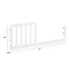 M20399W,The MDB Family,Mini Toddler Bed Conversion Kit in White