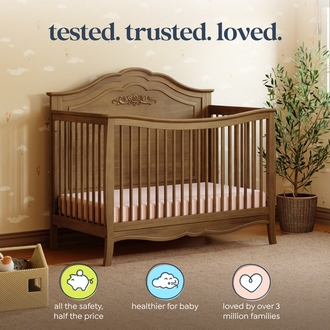 M20801L,DaVinci,Fiona 4-in-1 Convertible Crib in Walnut