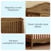 M20801L,DaVinci,Fiona 4-in-1 Convertible Crib in Walnut