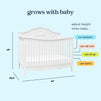 M20801W,DaVinci,Fiona 4-in-1 Convertible Crib in White