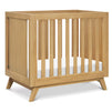 M22598HY,DaVinci,Otto 3-in-1 Convertible Mini Crib with 4 Mattress in Honey