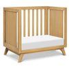 M22598HY,DaVinci,Otto 3-in-1 Convertible Mini Crib with 4 Mattress in Honey