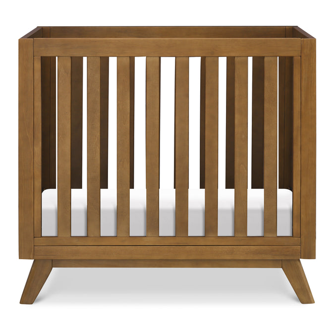 M22598L,DaVinci,Otto 3-in-1 Convertible Mini Crib with 4 Mattress in Walnut