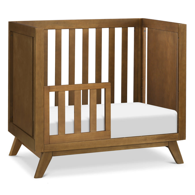 M22598L,DaVinci,Otto 3-in-1 Convertible Mini Crib with 4 Mattress in Walnut