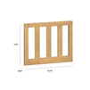 M22599HY,The MDB Family,Mini Toddler Bed Conversion Kit (Otto) in Honey